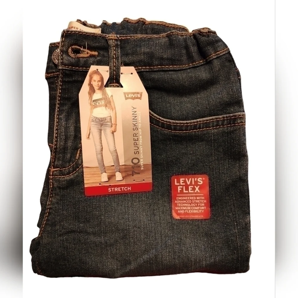 Levi’s Strauss 710 Girls 7-14 Super Skinny Fit Jeans